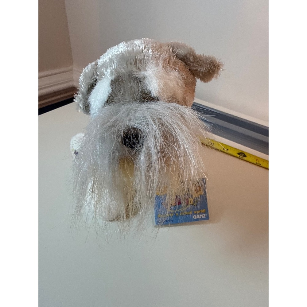 Ganz Webkinz Schnauzer Plush Toy Unisex Small NWT HM159 Grey White Dog